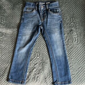 Cat & Jack skinny jeans, with adjustable waist. Toddler Boy. Size 4T.